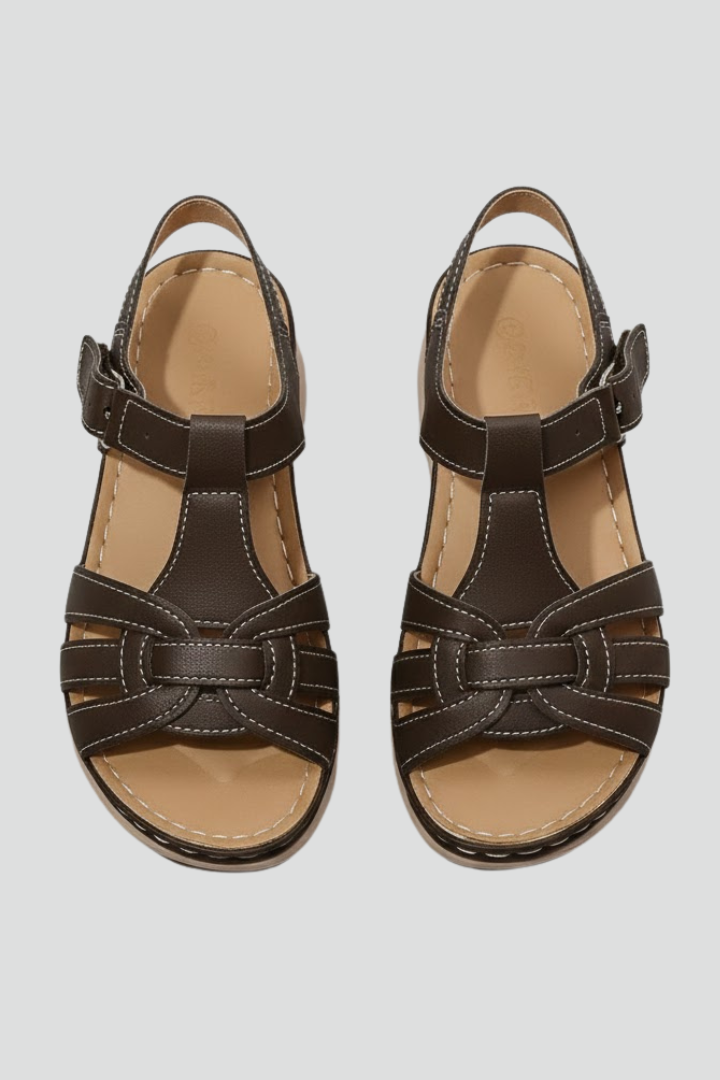 Hannah | Retro Sandaler Med Remmar Och Spänne För Dam