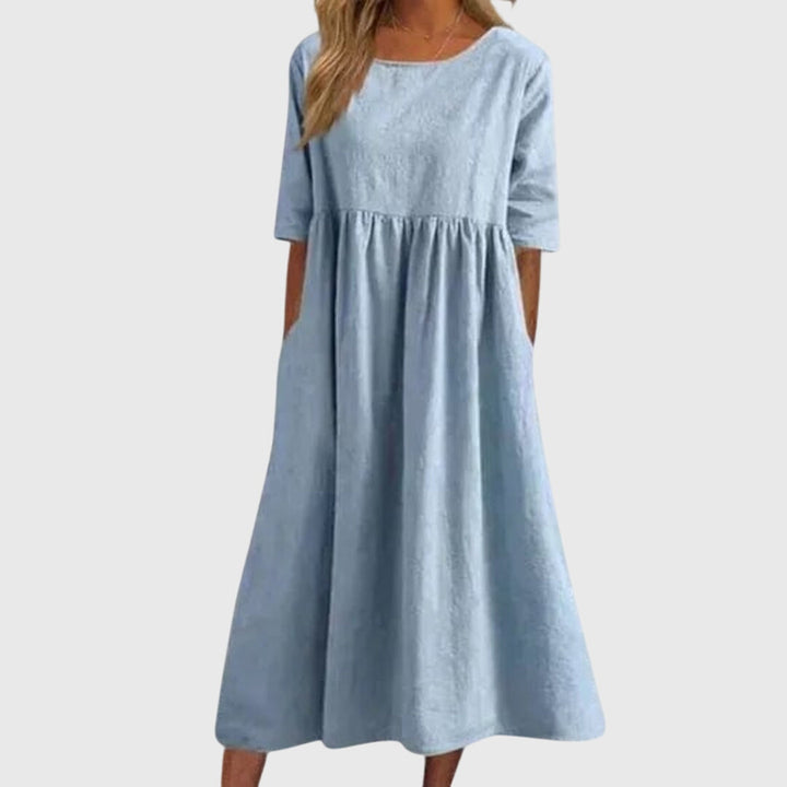 Haisley | Elegant Kortärmad Klänning