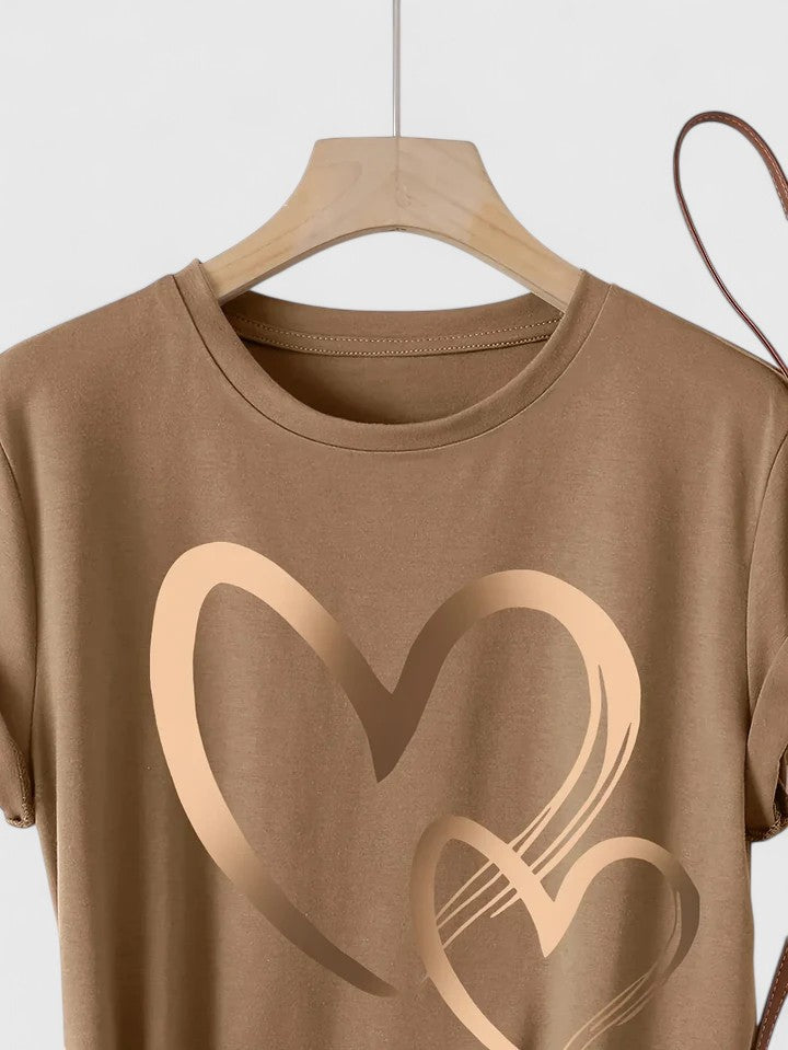 Ivanelle | Bekväm T-shirt med Kort Ärmar