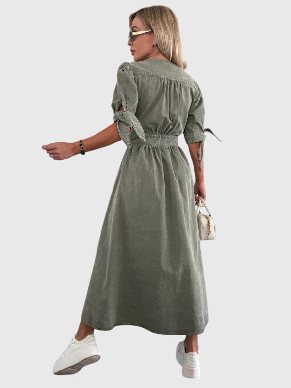 Sophia | Elegant Denim Klänning