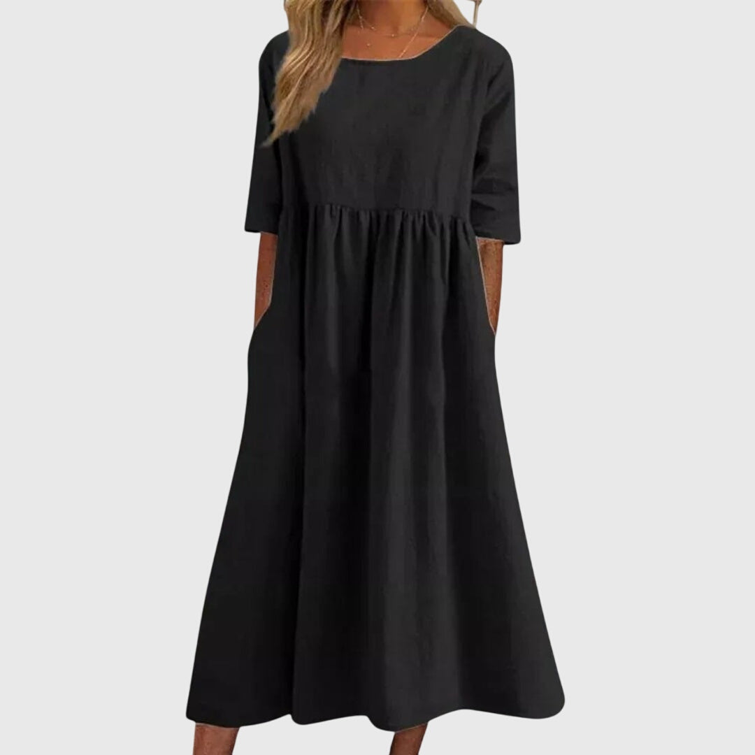 Haisley | Elegant Kortärmad Klänning