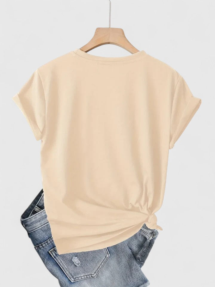 Ivanelle | Bekväm T-shirt med Kort Ärmar