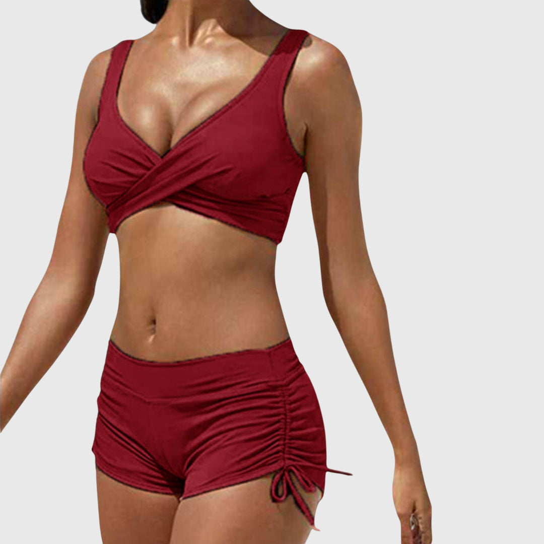 Zoe | Kvinno Camo Stilig Tvådelad Bikini Baddräkt