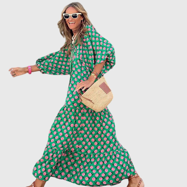 Sarah - Boho Maxi Klänning