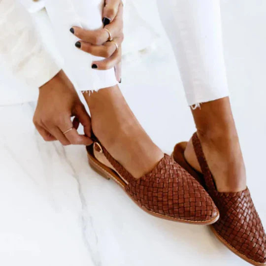 Lyn | Hantverksgjorda Platta Sandaler