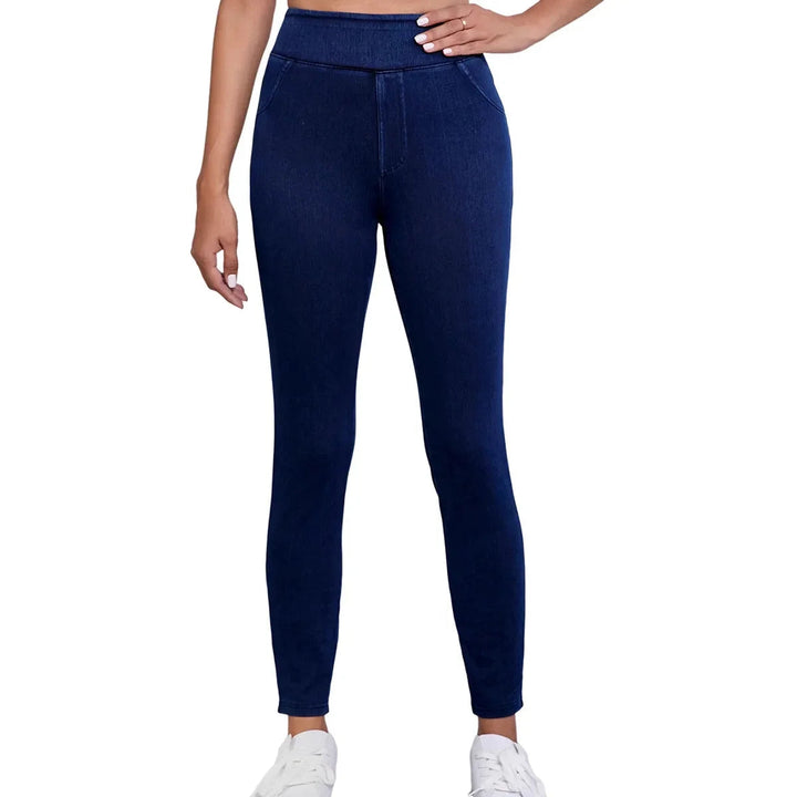 Eleanor | Dam Slim Fit Högmidjade Stretchjeans
