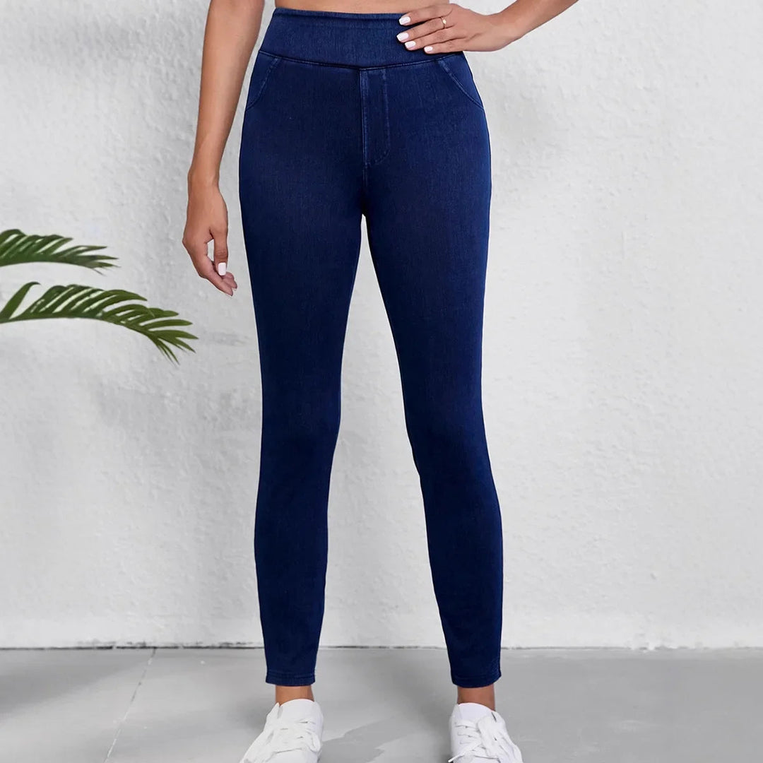 Eleanor | Dam Slim Fit Högmidjade Stretchjeans
