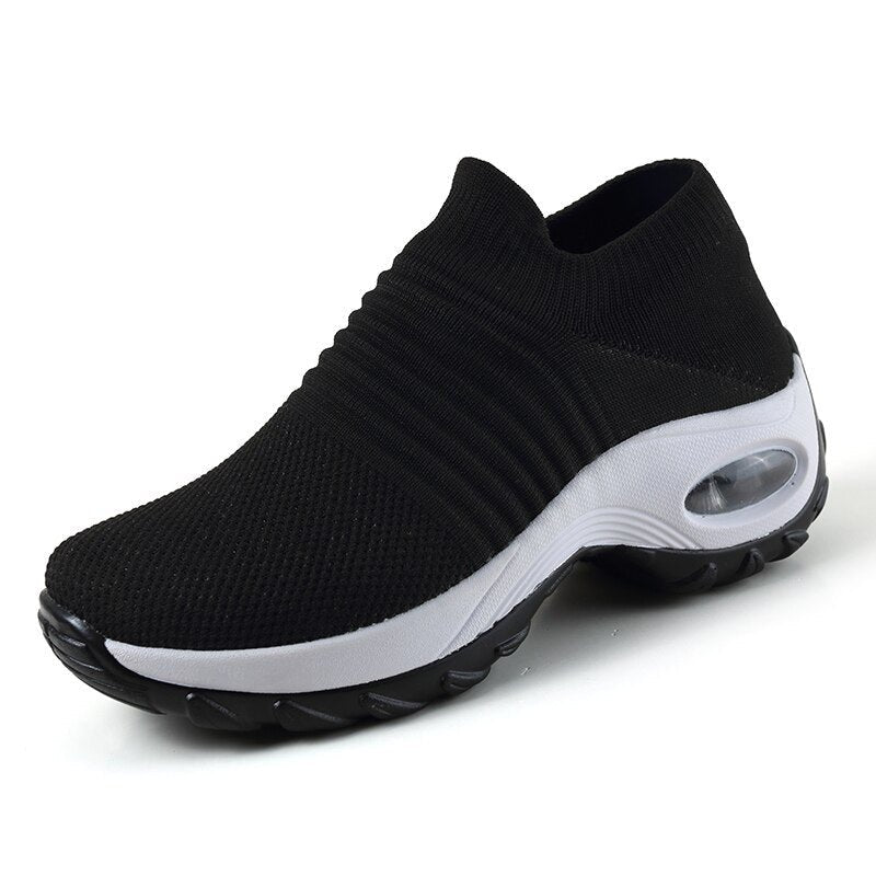 Olivia | Kvinnors Ortopediska Slip-On Sneakers med Luftkudde