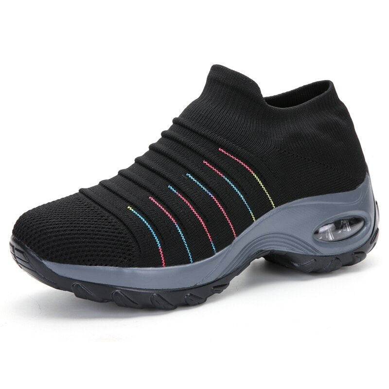 Olivia | Kvinnors Ortopediska Slip-On Sneakers med Luftkudde